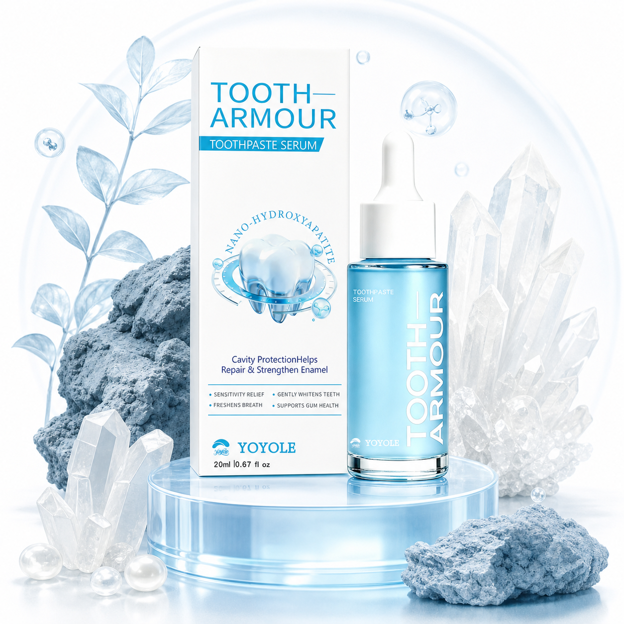 Worried About Weak Enamel or Stubborn Stains? Meet YOYOLE Tooth Armour Toothpaste Serum.