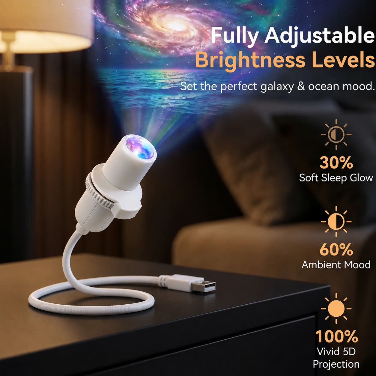 🪼Last day 70%off丨YOYOLE® Night Light Projector - Smart Holographic Star Projector
