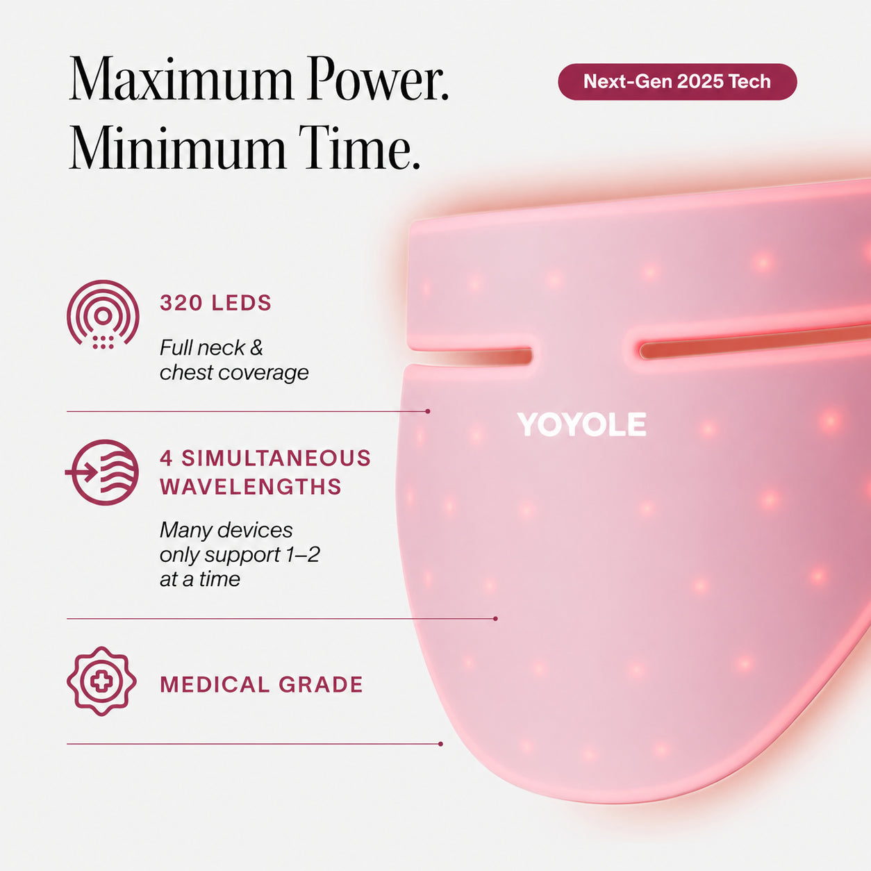 YOYOLE Neck & Chest Pro Light Therapy Mask