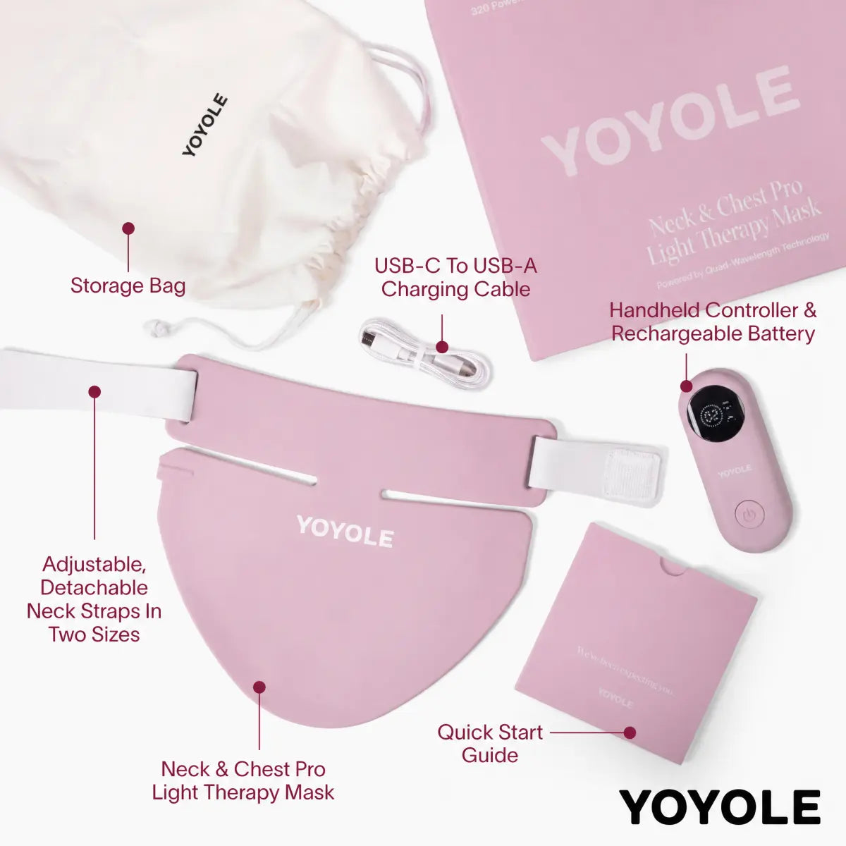 YOYOLE Neck & Chest Pro Light Therapy Mask