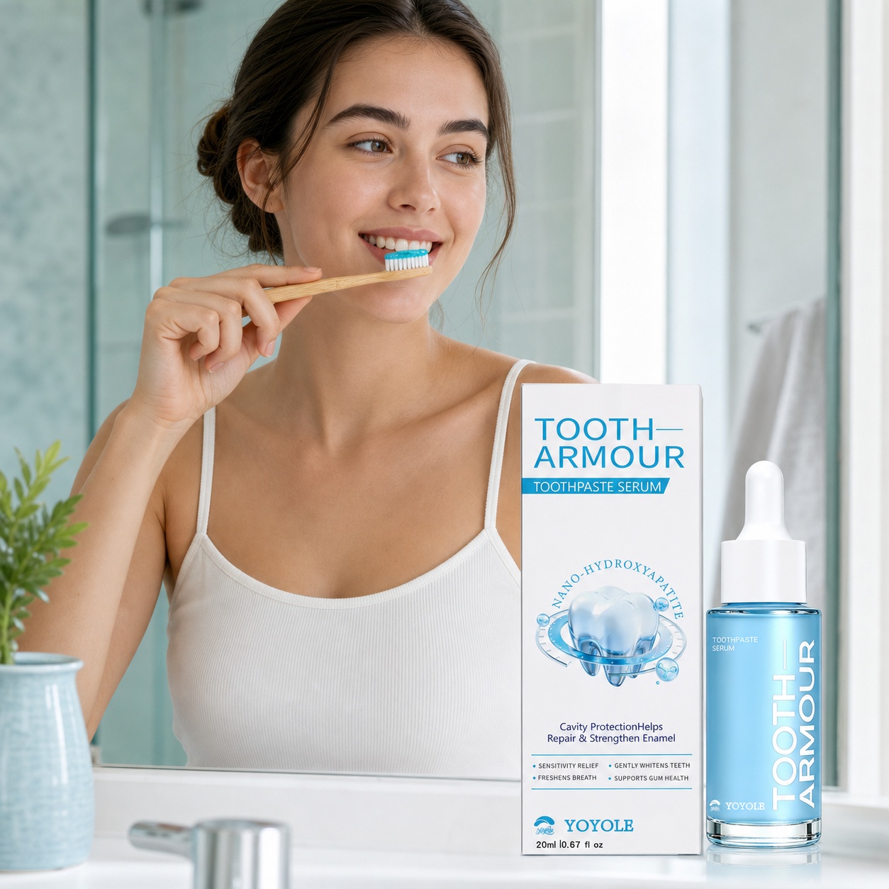 Worried About Weak Enamel or Stubborn Stains? Meet YOYOLE Tooth Armour Toothpaste Serum.
