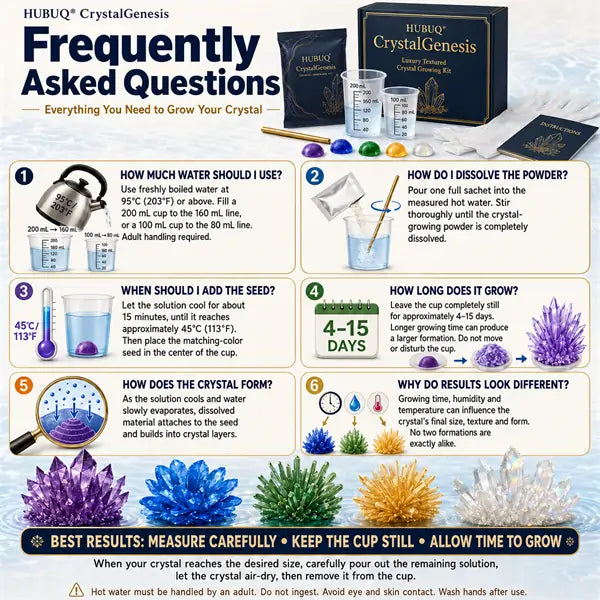 Save 50% by ordering today丨HUBUQ® CrystalGenesis — Luxury Textured Crystal Growing Kit