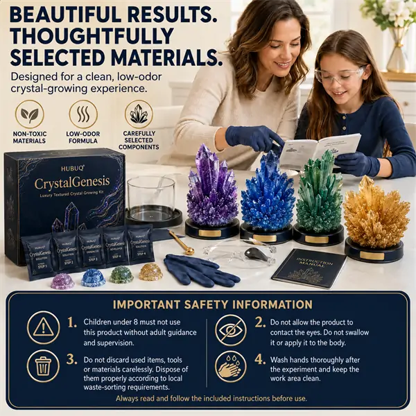 Save 50% by ordering today丨HUBUQ® CrystalGenesis — Luxury Textured Crystal Growing Kit