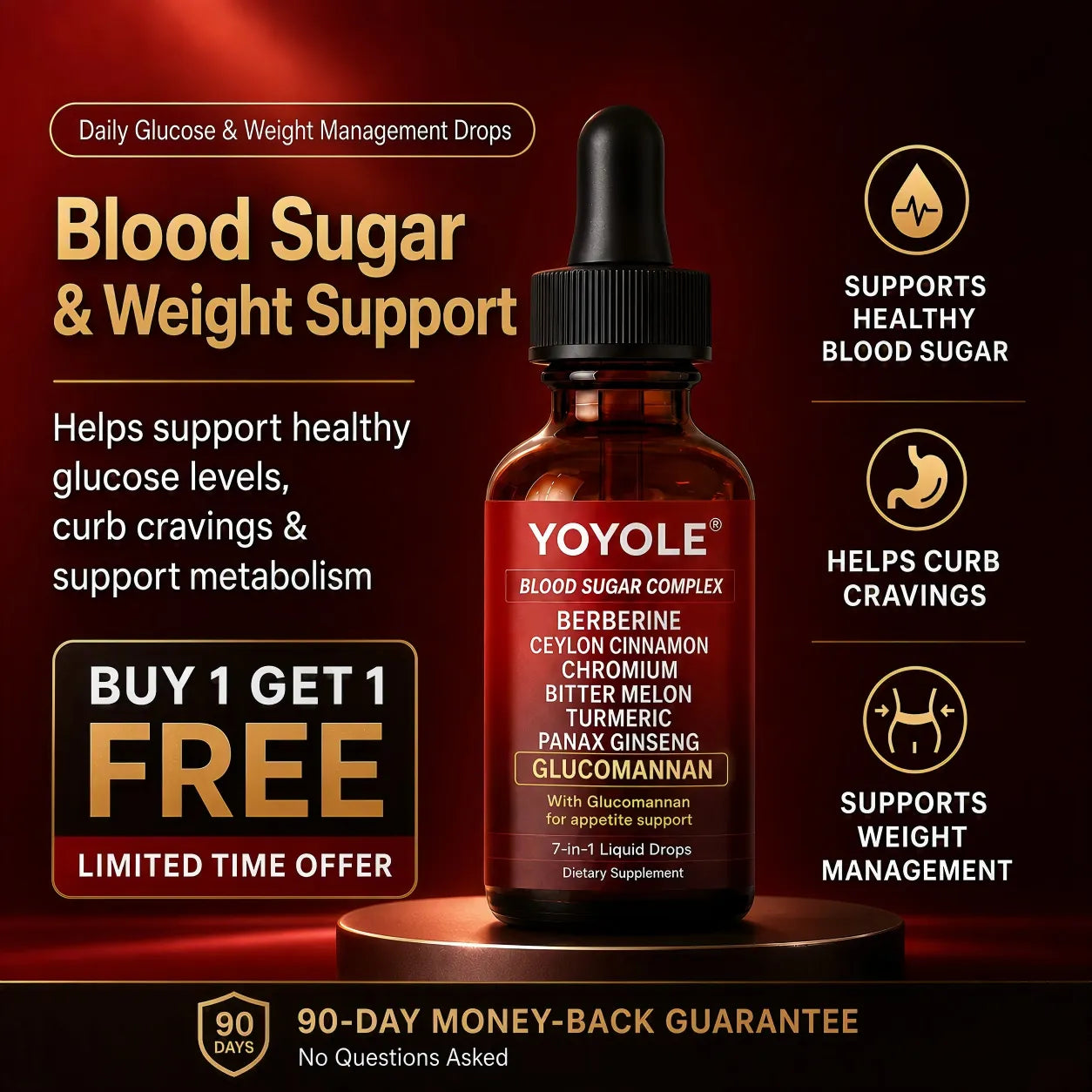 YOYOLE 7-in-1 Blood Sugar Complex💰Buy 1, Get 1 FREE!💰🧨